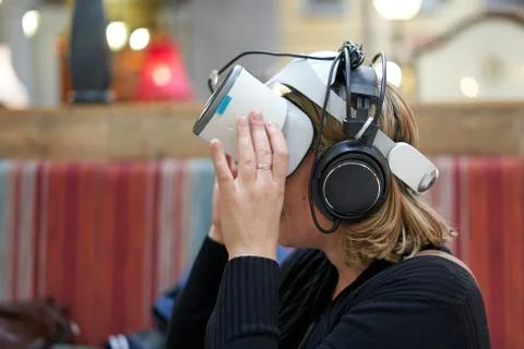 VR helmet Stock Photos