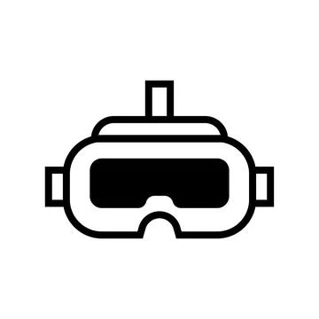 VR icon design template isolated illustration Stock Photos