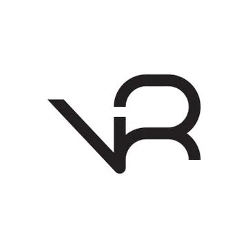 Vr initial letter vector logo icon Stock Illustration
