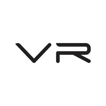 Vr initial letter vector logo icon Ilustração Stock