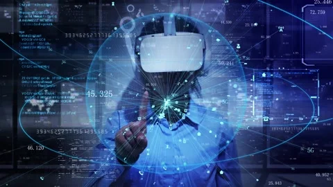 VR intelligent glasses virtual reality experience Видео 152980513