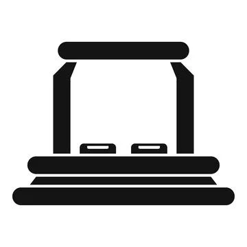 Vr interface platform icon simple vector. Cyber social program Stock Illustration