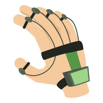 Vr manipulator icon, cartoon style Stock Illustration