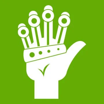 Vr manipulator icon green イラスト素材