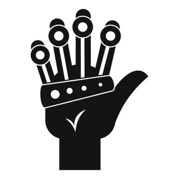 Vr manipulator icon, simple style Illustrazione stock