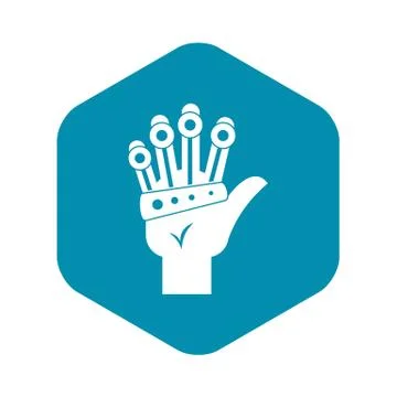 Vr manipulator icon, simple style Illustrazione stock