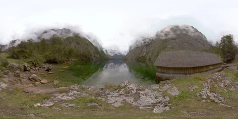 Video Vr Nature 360 Video Cabin Near Misty Lake Id 336