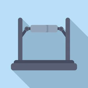 Vr platform experience icon flat vector. Game tech glass 스톡 일러스트