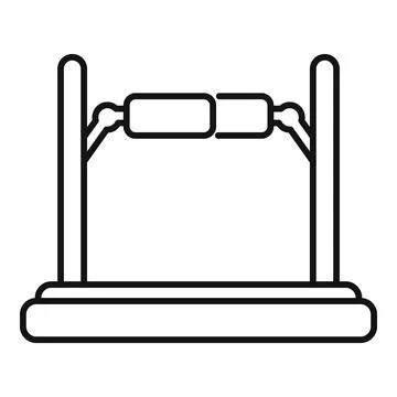 Vr platform experience icon outline vector. Game tech glass Stock Illustration