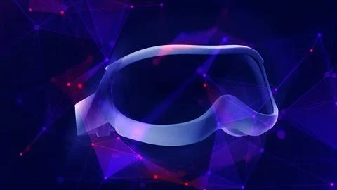 VR Plexus Background 스톡 일러스트