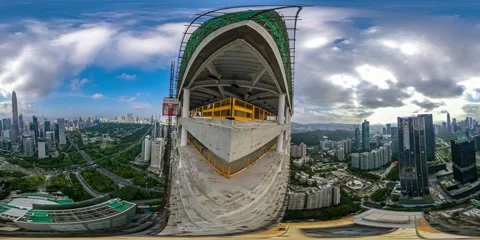 VR Shenzhen architecture time-lapse photography Stock Footage 148898813