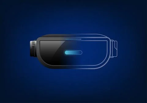 VR technology It's the technology that made it into the Metaverse, a virtua.. Иллюстрация