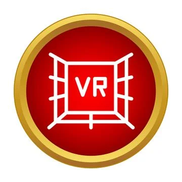 Vr virtual reality 360 view immersive technology icon Stock Illustration