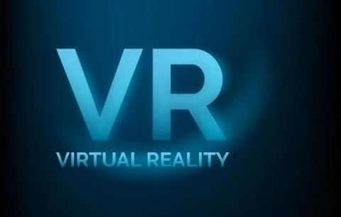 VR virtual reality banner, technology concept, low poly, vector illustration Stock-Illustration