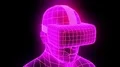 VR virtual reality headset hologram futuristic animation hmd game tech loop 4k 4k or 4k+ Resolution