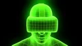 VR virtual reality headset hologram futuristic animation hmd game tech loop 4k 4k or 4k+ Resolution