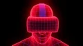 VR virtual reality headset hologram futuristic animation hmd game tech loop 4k 4k or 4k+ Resolution