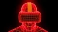 VR virtual reality headset hologram futuristic animation hmd game tech loop 4k 4k or 4k+ Resolution