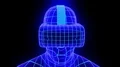 VR virtual reality headset hologram futuristic animation hmd game tech loop 4k 4k or 4k+ Resolution