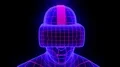VR virtual reality headset hologram futuristic animation hmd game tech loop 4k 4k or 4k+ Resolution