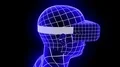 VR virtual reality headset hologram futuristic animation hmd game tech loop 4k 4k or 4k+ Resolution