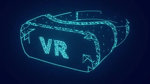 VR : Virtual reality headset metaverse concept Animation Stock Footage 241073131