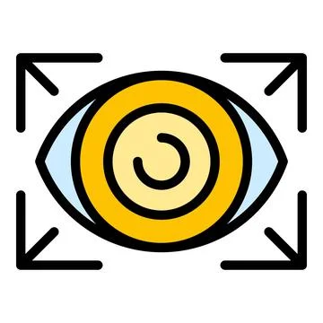 Vr vision icon vector flat Stock Illustration