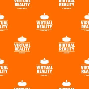 Vr vision pattern vector orange イラスト素材