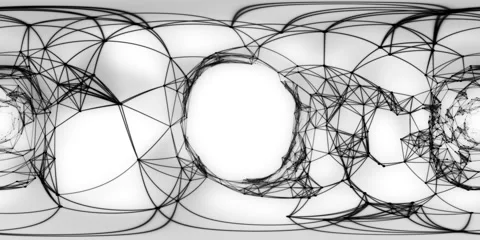 VR360 Abstract Motion Background - Digital Binary Plexus Tunnel Loop 스톡 동영상 157239607