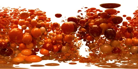 VR360 Bubble Burst colorful foaming balls balloons spheres explosion alpha 60fps 库存影片 146520055
