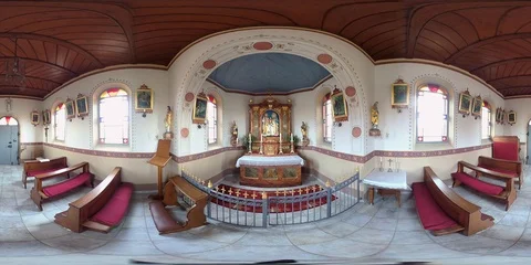 VR360, Catholic Chapel Stock Footage 120639651