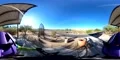 VR360 cycling via designated path circling city time lapse 4k or 4k+ Resolution