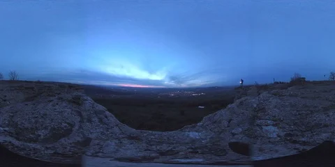 VR360, Evening on the mountain Stock Footage 120640366