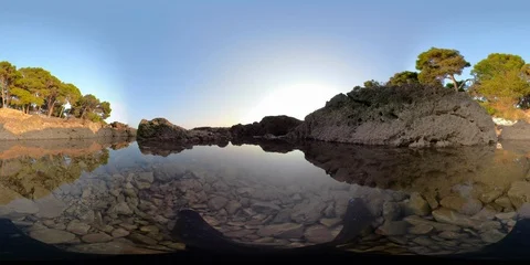 VR360 Mediterranean coast Stock Footage 95044453