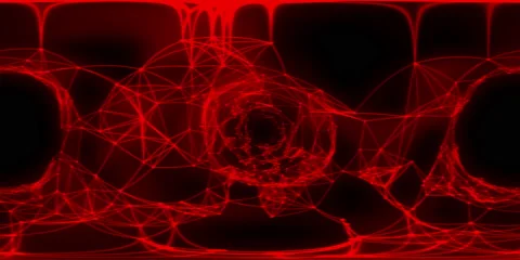 VR360 Motion Background Metaverse Digital Binary Plexus Meta Tunnel Loop Stock Footage 200868143