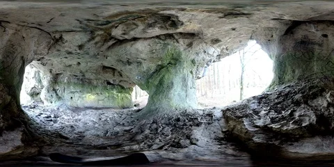 VR360, Natural rock cave Stock Footage 120639589