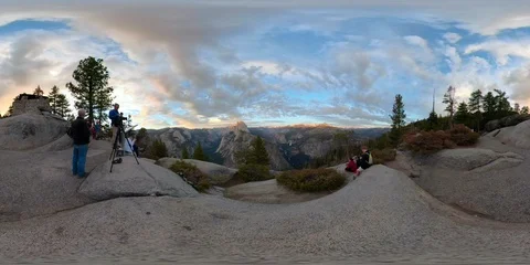 VR360 Yosemite - Glacier Point Stock Footage 92787810