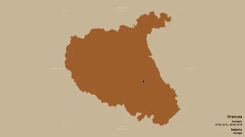 Vrancea - Romania. Bounding box. Pattern Stock Illustration