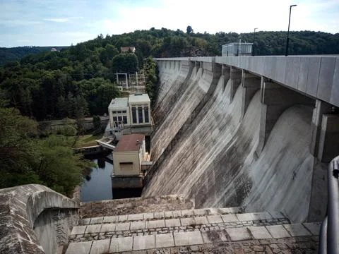 Vranov Dam looking down Stock Photos