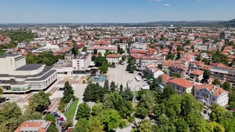 Vratsa drone panorama video3 库存影片 343876286