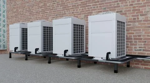 Vrf system on the roof 3d Illustrazione stock