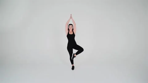Vrikshasana (Tree Pose) Stock Footage 314186183