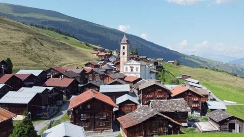 Vrin_Aerial 4K Stock Footage 157717305