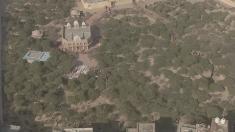 Vrindavan, city of 5000 temples. India, 4k aerial ungraded 库存影片 107752264