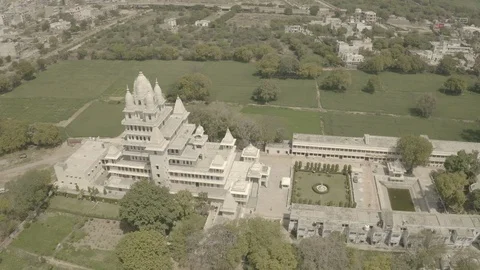 Vrindavan, city of 5000 temples. India, 4k aerial ungraded Stock Footage 107755175
