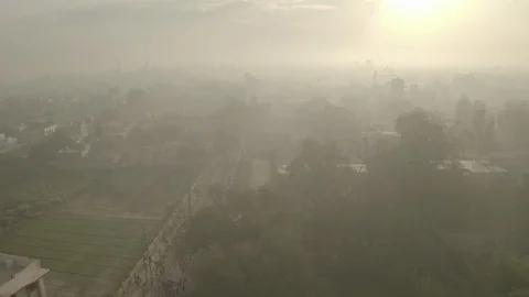Vrindavan, city of 5000 temples. India, 4k aerial ungraded 库存影片 107756472
