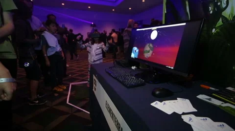 VRLA Expo - Elementerra with STEM Controller Stock Footage 59560300