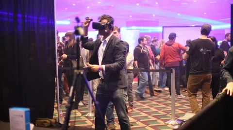 VRLA Expo - Oculus CV1 Stock Footage 59557946