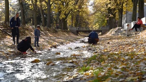 Vrnjacka Banja river Stock Footage 125201950