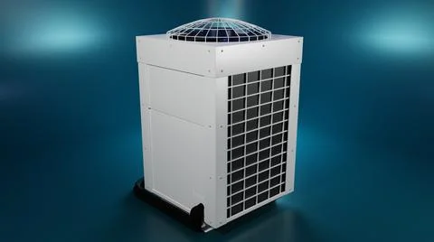 Vrv air conditioning system 3d Stock Illustration